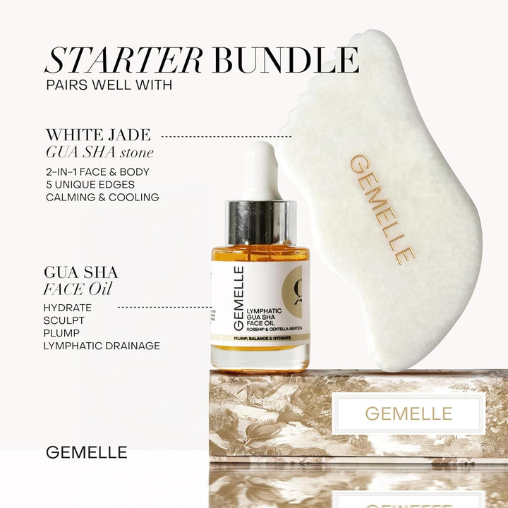 Lymphatic Gua Sha Face Oil - 15ml Starter Set